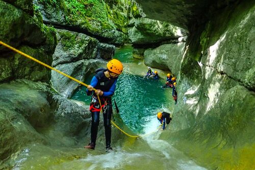 Guided canyoning: Takamaka